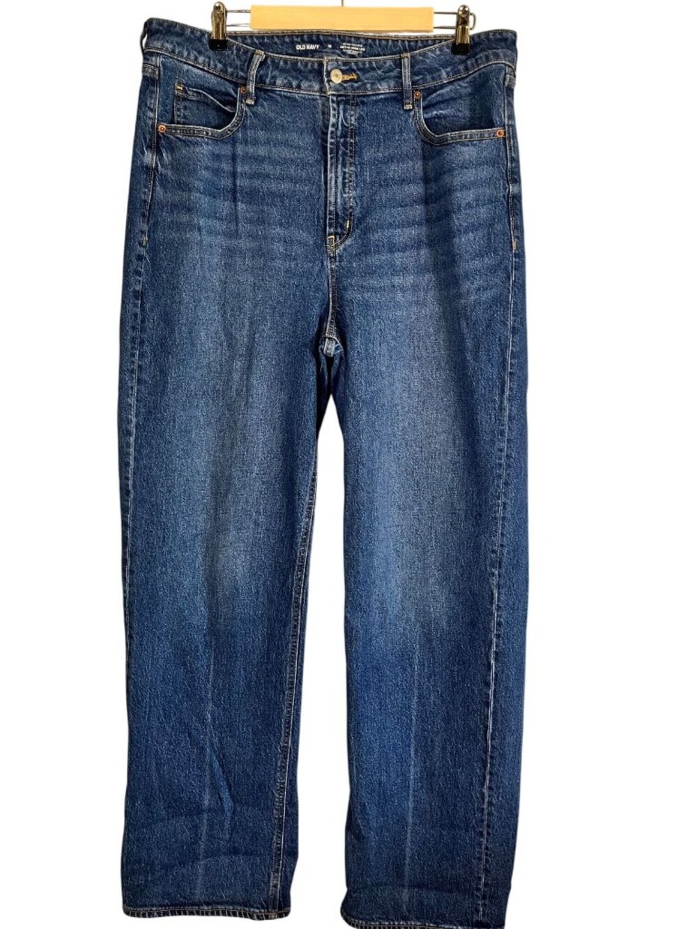 Old Navy Extra High Waist Wide Leg Denim Jeans 16 Western Cowgirl Faded Preppy